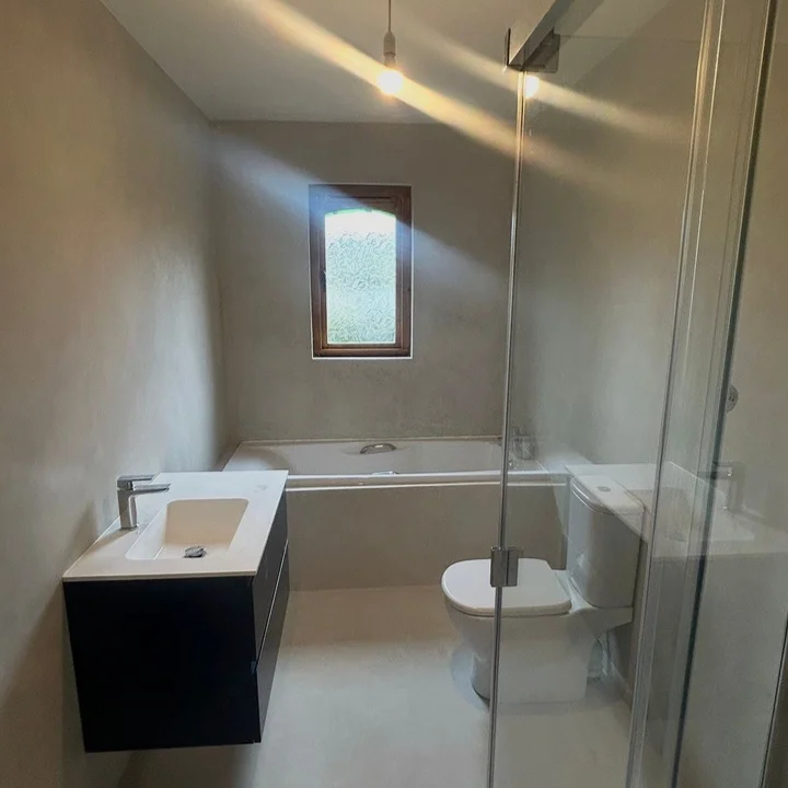 Microcement bathroom Glasgow - PS Plastering Services 2026
