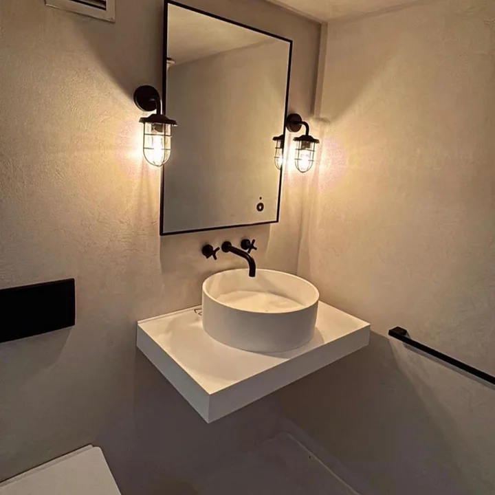 PS Plastering Services - Microcement Application Bathroom Glasgow Scotland 2026