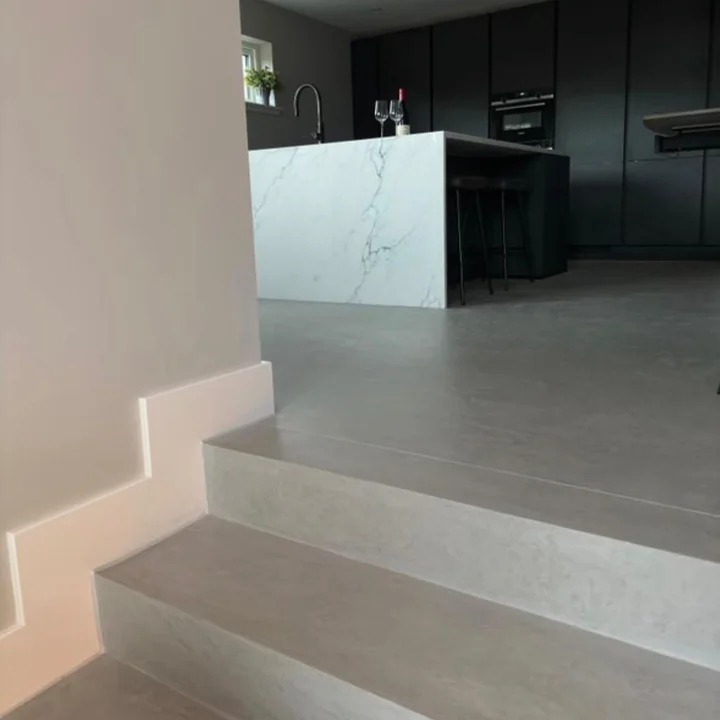 PS Plastering Services - Microcement steps Glasgow Scotland 2026